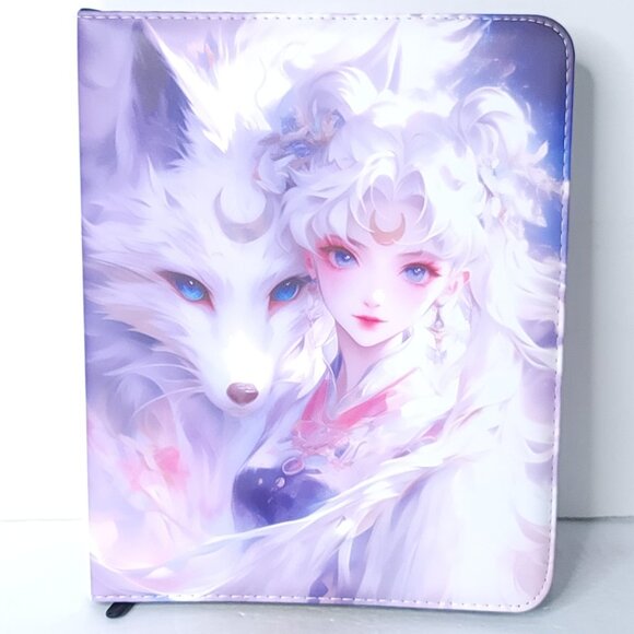 Sailor Moon Card Binder 9 Pocket Trading Card Holder Anime  Sailor Moon Wolf Card Binder 3-Ring Anime Waifu Double Sided Redemption Folder